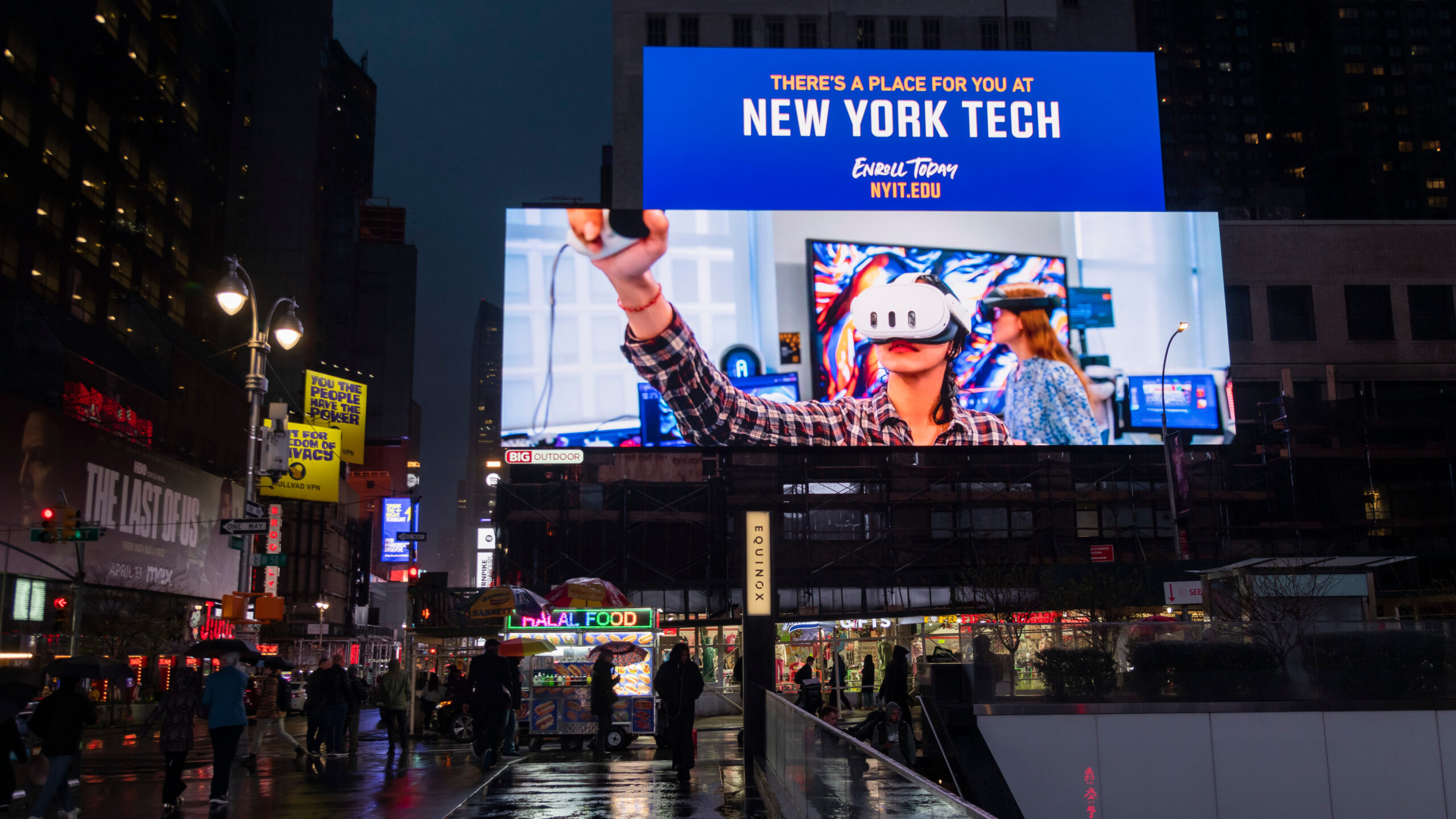 Digital billboard in New York City