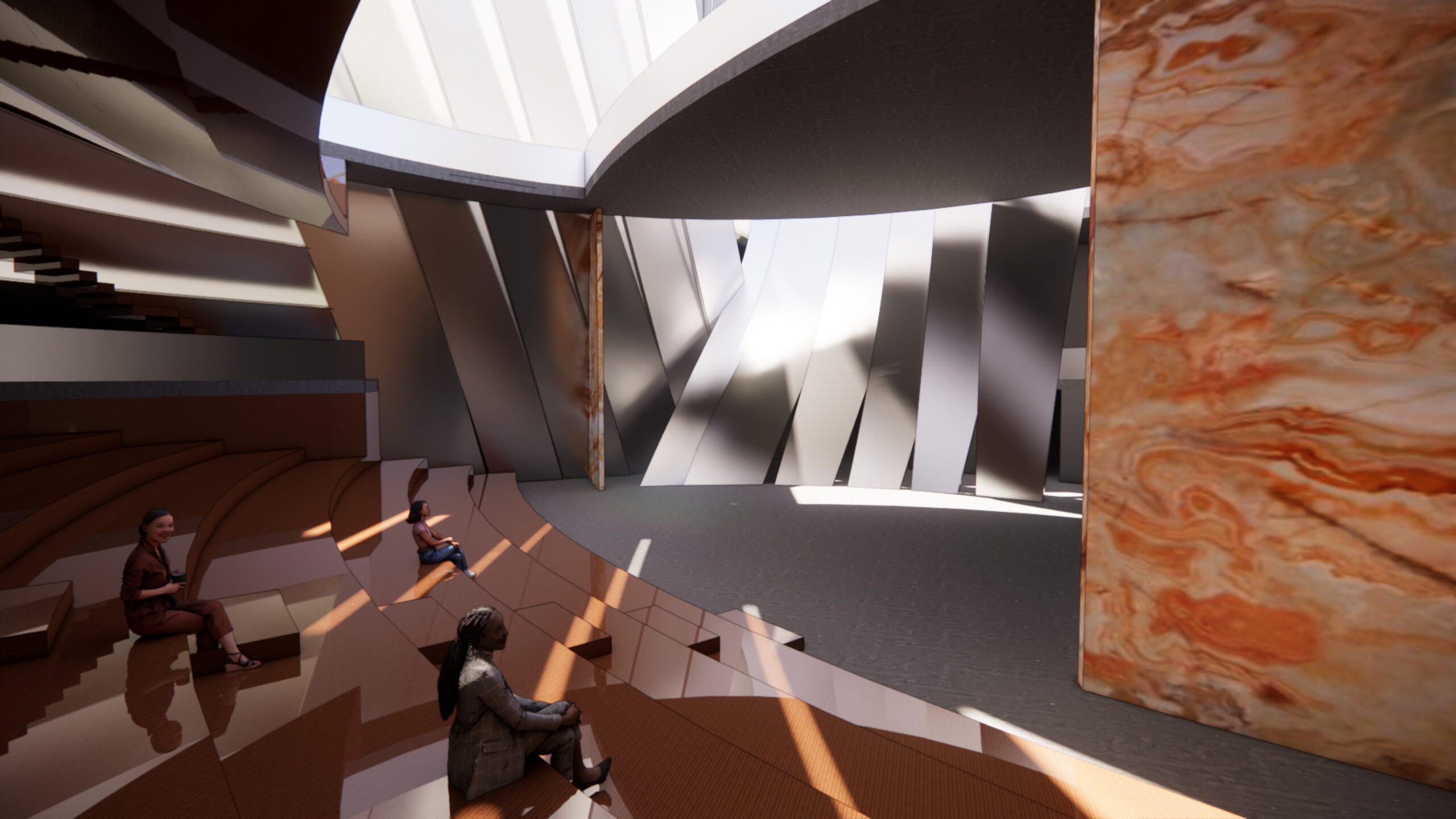 Rendering of a theater