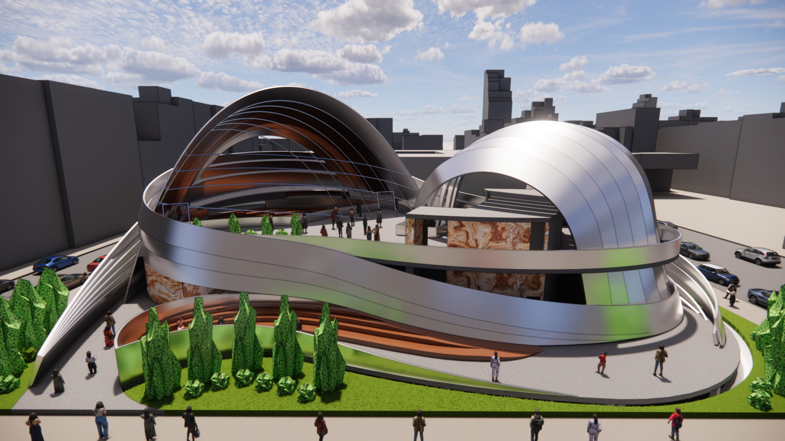 Rendering of community theater