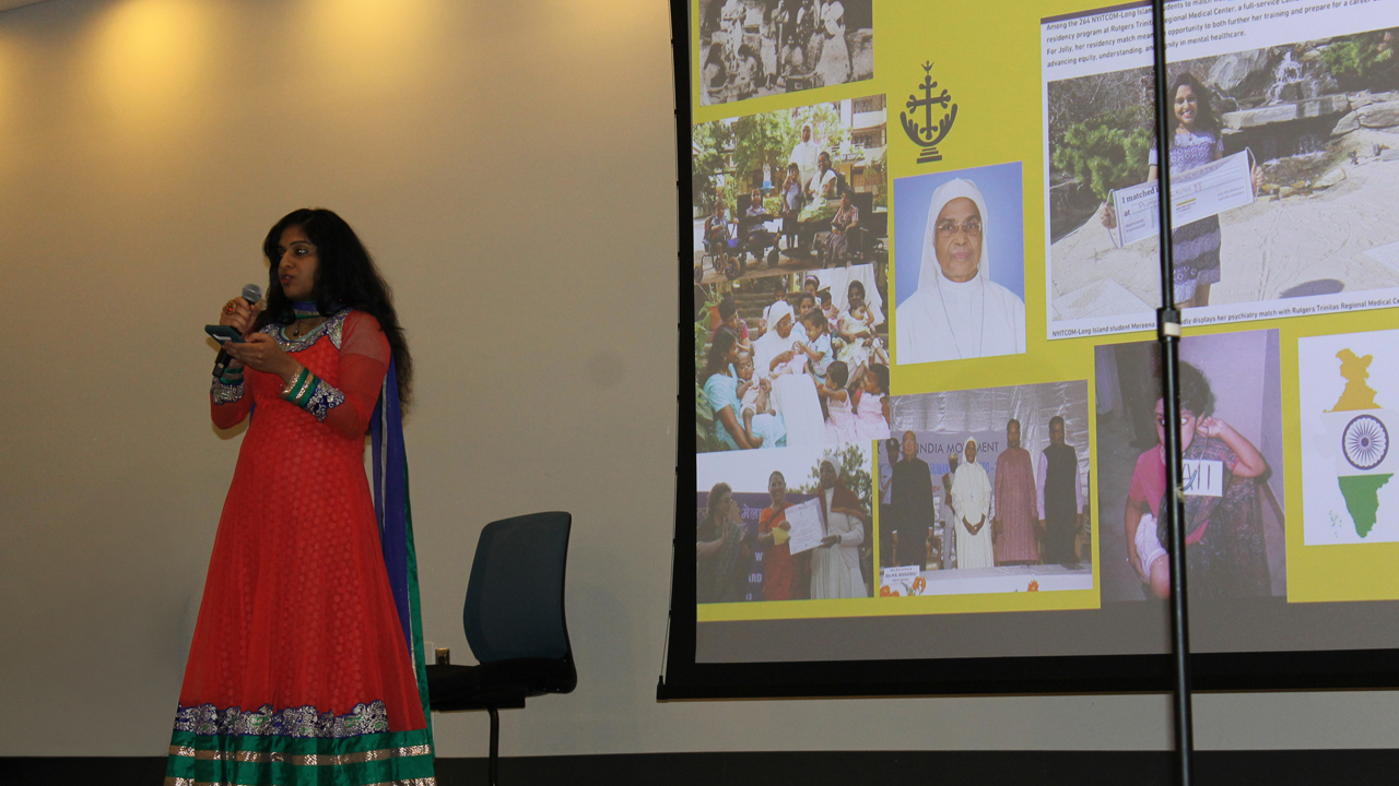 Mereena Jolly on stage