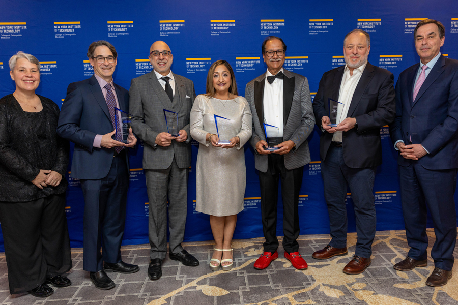Honorees with New York Tech leadership