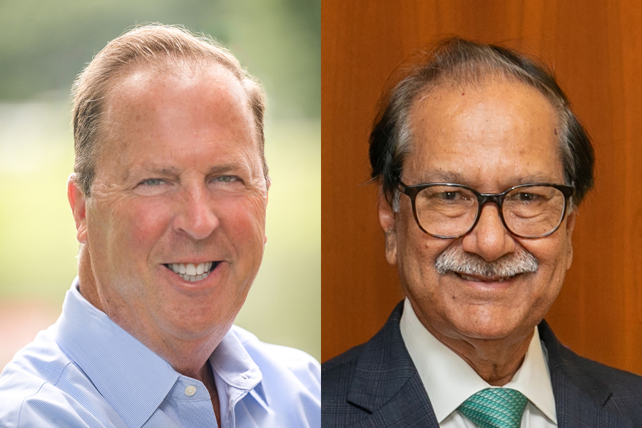 Portraits of Kevin Law and Krishnan Kumar