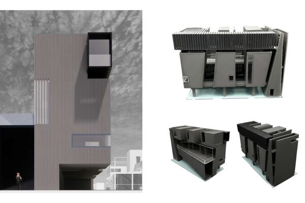 Rendered Elevation and Physical Model Images