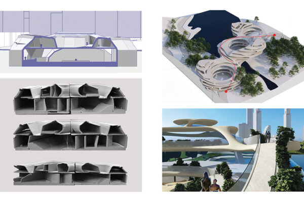 Section, Physical Model, Axonometric and Rendering