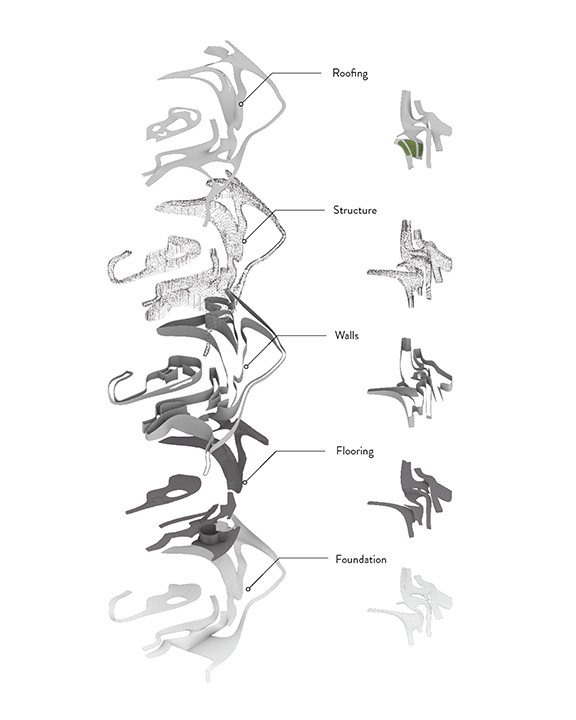 Pull-Apart Axonometric