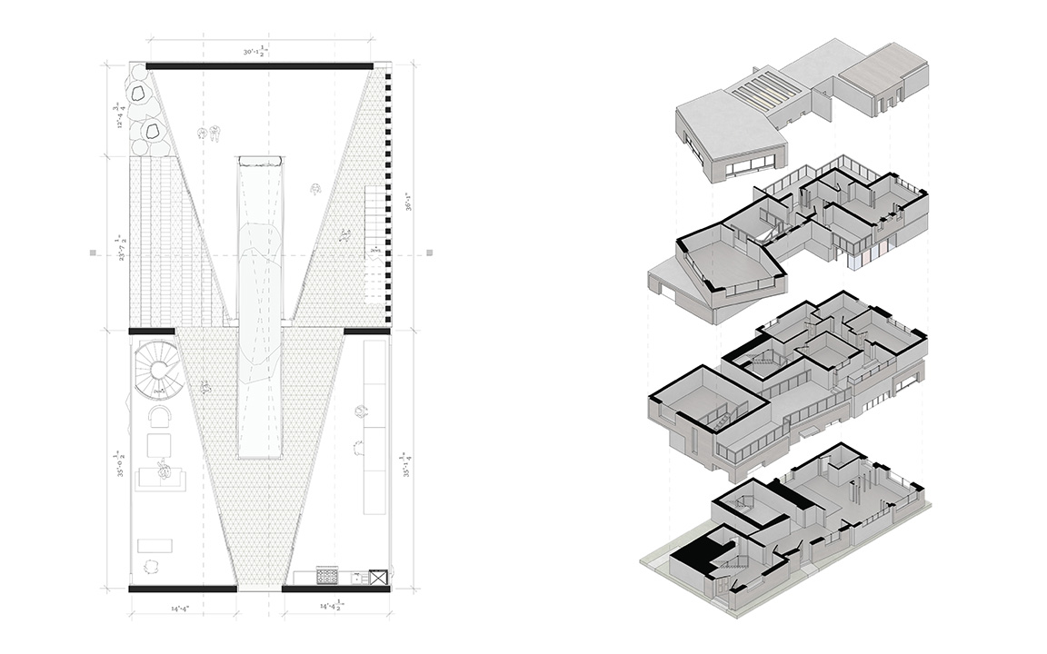 Floor Plan and Pull-Apart Axonometric