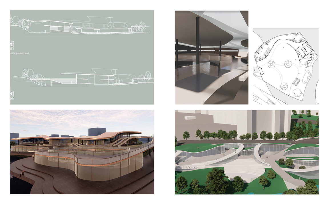 Sections, Renderings and Floor Plan