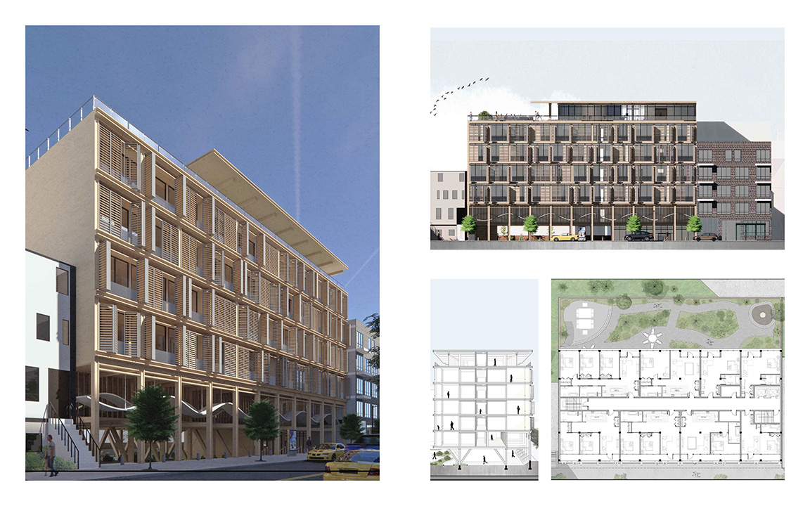 Rendering, Elevation, Section and Floor Plan