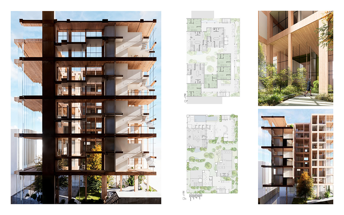 Section Perspective, Floor Plans and Rendering