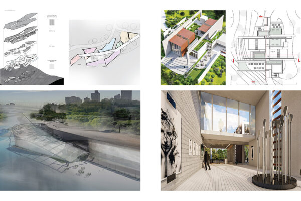 Pull-Apart Axonometric, Floor Plans and Renderings