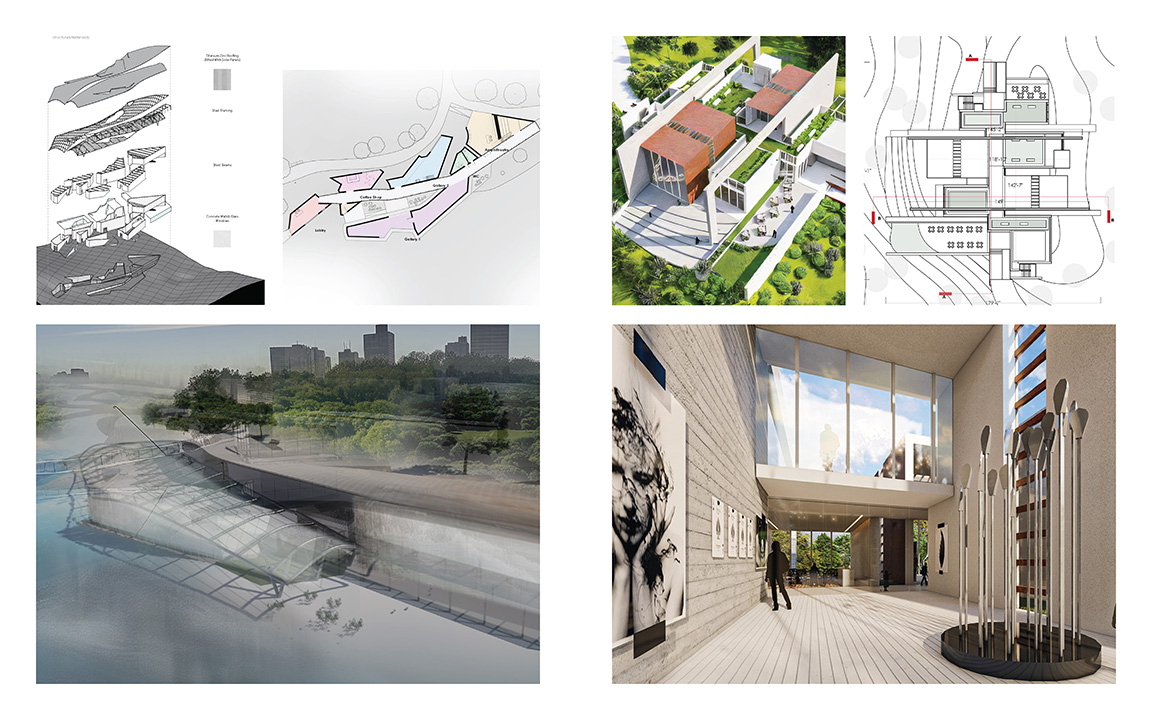 Pull-Apart Axonometric, Floor Plans and Renderings