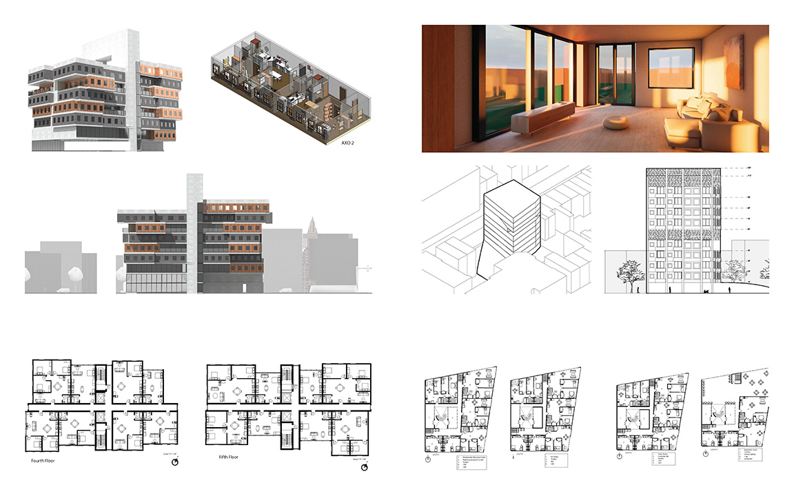 Axonometrics, Elevations, Floor Plans and Rendering