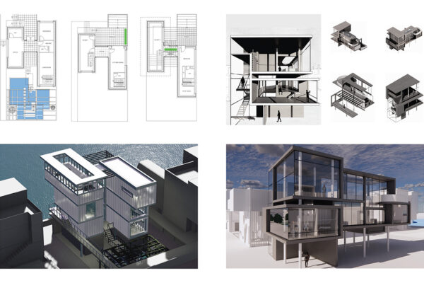 Floor Plans, Renderings, Section Perspective and Axonometrics
