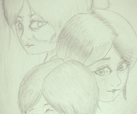 Canvas, pencil