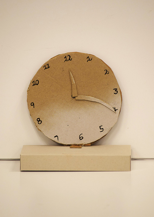 Cardboard, pencils