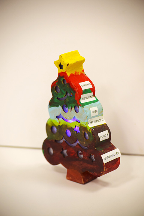 paper mache, plastic