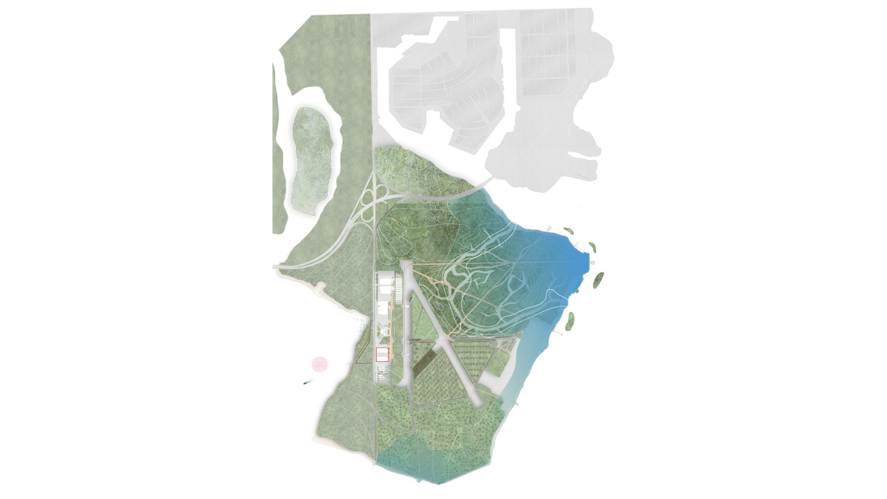 Architectural rendering of a map