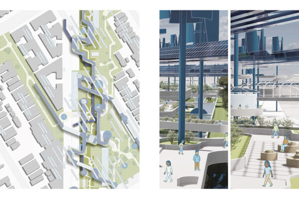 Site Plan and Views through the Neighborhood