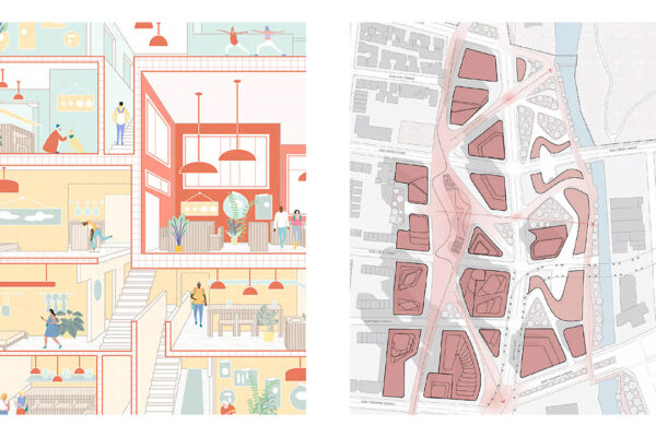 Interior View and Site Plan