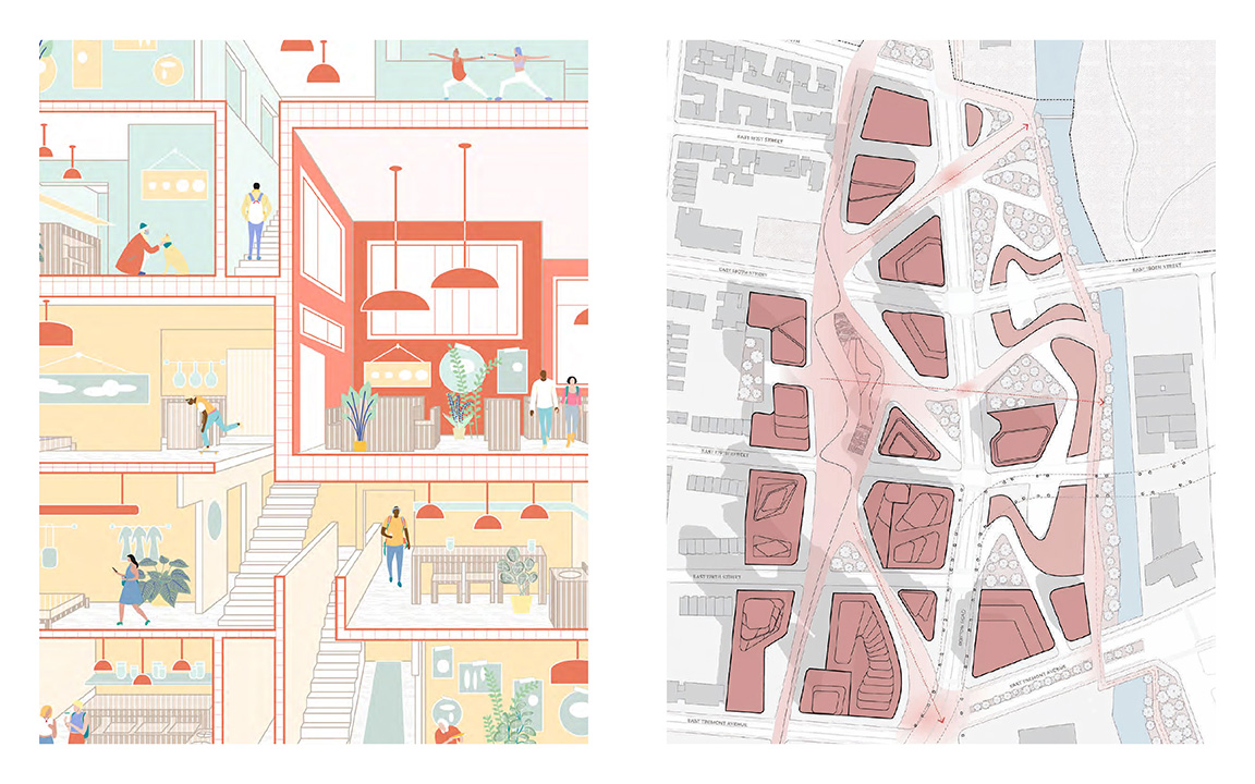 Interior View and Site Plan