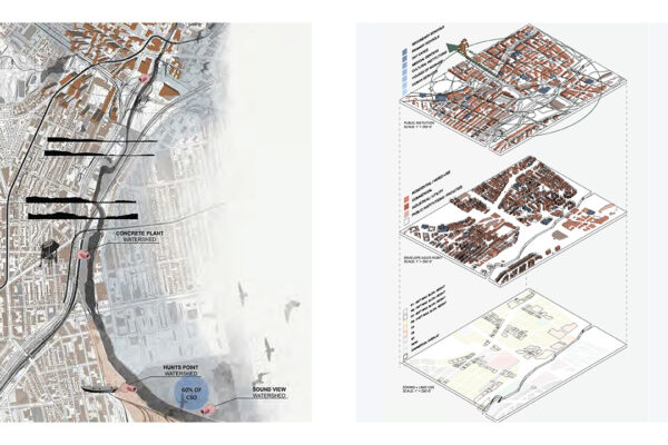 Site plan and Land Use Exploded Isometric
