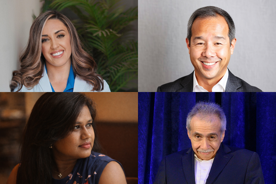 Collage of alumni portraits