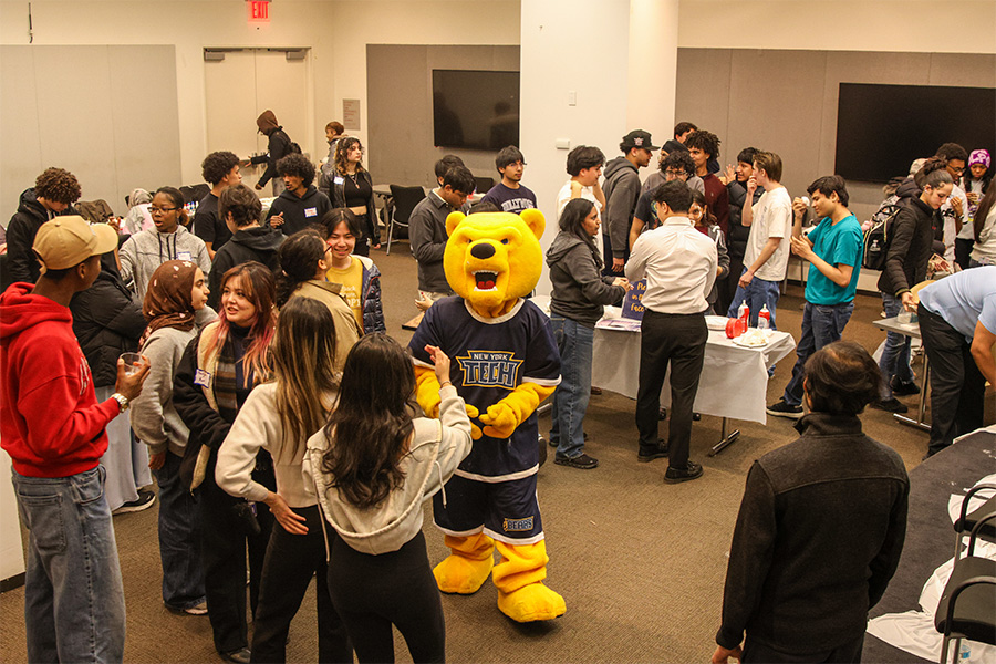 A networking event with our school mascot Roary