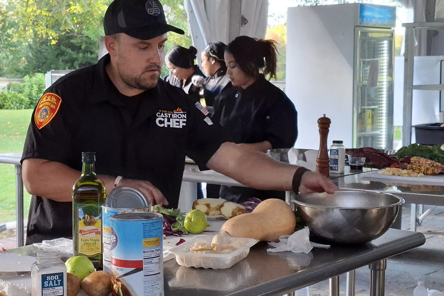 Man cooking
