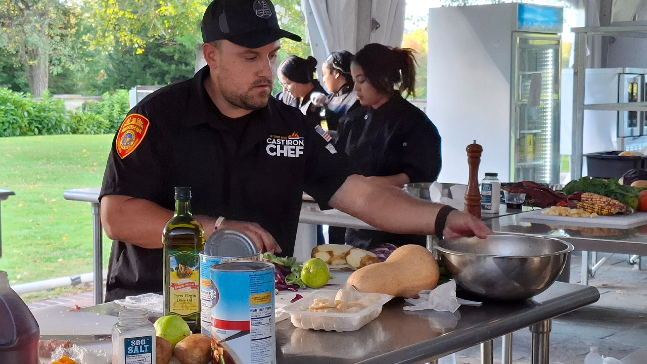 Man cooking